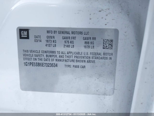 Chevrolet Cruze 2lt Auto 2014 1G1PE5SB6E7323634 Image 9