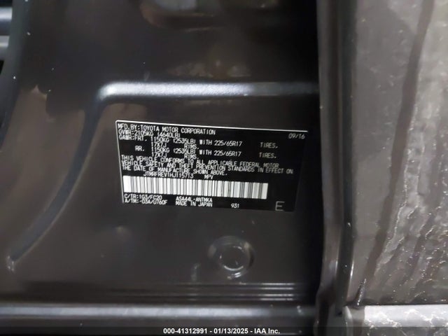 Toyota Rav4 Xle 2017 JTMRFREV1HJ115713 Image 9