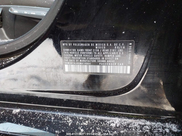3VW267AJ6GM414654 Volkswagen Jetta 1.4t S