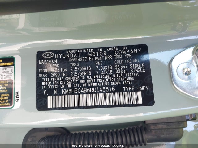 Hyundai Kona Sel 2024 KM8HBCAB6RU148816 Image 9