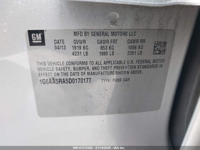 2013 CADILLAC ATS 1G6AA5RA5D0170177 Photo 8