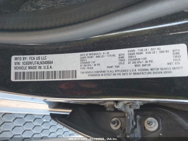 2020 RAM 1500 1C6SRFJT4LN340664 Photo 8