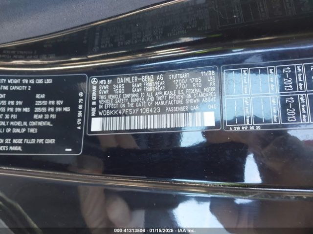 1999 MERCEDES-BENZ SLK-CLASS WDBKK47F5XF106423 Photo 8