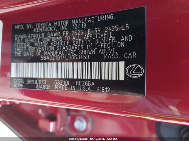 58ADZ1B14LU063459 Lexus ES 350