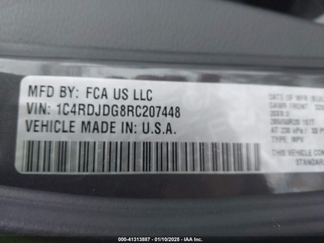 2024 DODGE DURANGO 1C4RDJDG8RC207448 Photo 8