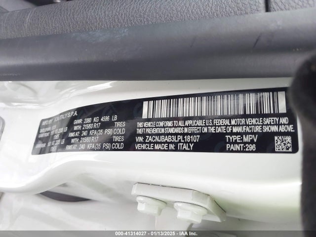ZACNJBAB3LPL18107 Jeep Renegade Upland 4x4