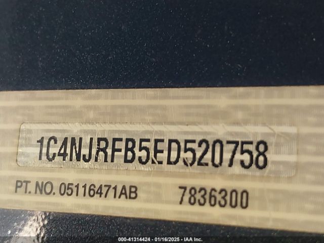 1C4NJRFB5ED520758 Jeep Patriot Latitude