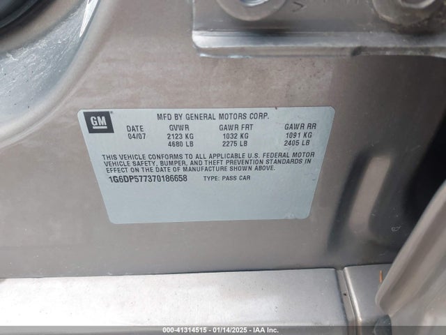 2007 CADILLAC CTS 1G6DP577370186658 Photo 8