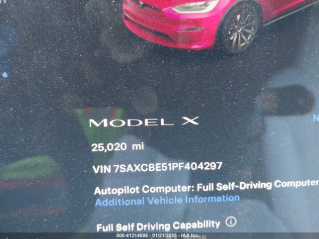 7SAXCBE51PF404297 Tesla Model X Dual Motor All-wheel Drive/standard Range