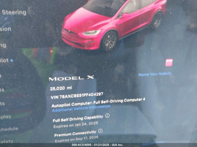 7SAXCBE51PF404297 Tesla Model X Dual Motor All-wheel Drive/standard Range