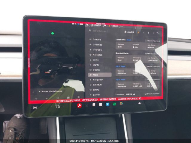 5YJ3E1EA2JF071855 Tesla Model 3 Long Range/mid Range