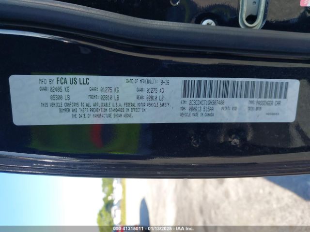 2C3CDXCT1GH307400 Dodge CHARGER R/T