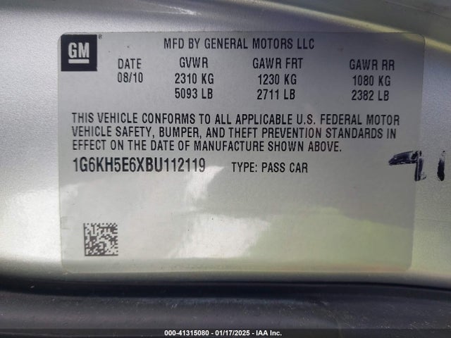 2011 CADILLAC DTS 1G6KH5E6XBU112119 Photo 8