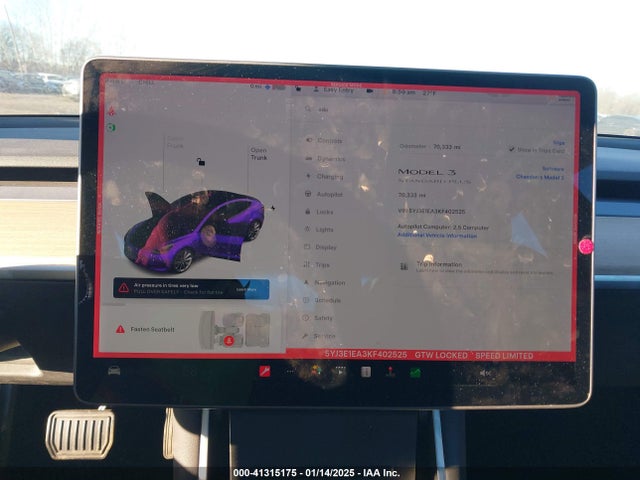 2019 TESLA MODEL 3 5YJ3E1EA3KF402525 Photo 6