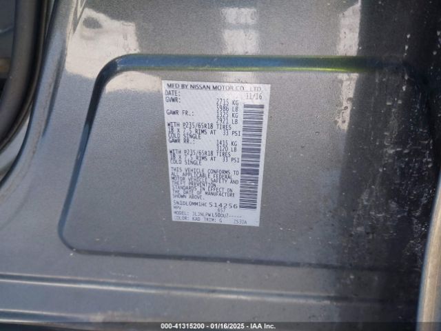 5N1DL0MM1HC514256 Infiniti QX60