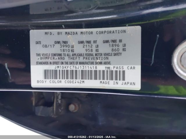 JM1DKFC76J1311418 Mazda Cx-3 Touring
