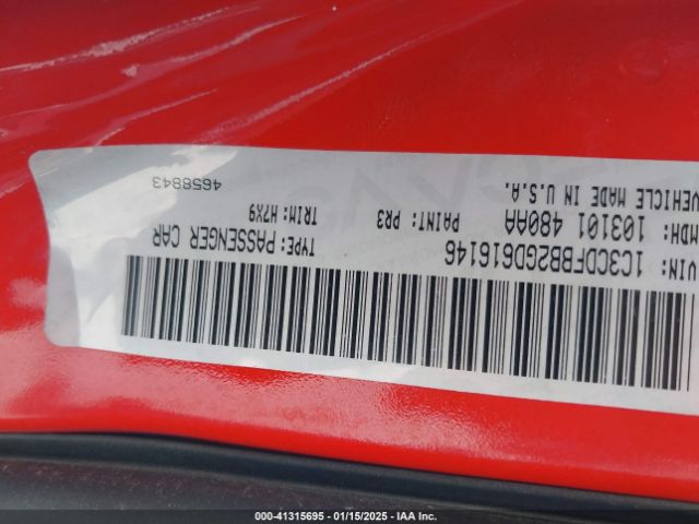 1C3CDFBB2GD616146 Dodge DART SXT