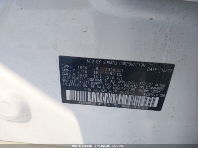 4S3BWAB62P3005577 Subaru Legacy