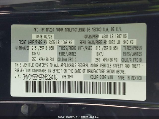 3MVDMBBM9PM532418 Mazda Cx-30 2.5 S Select