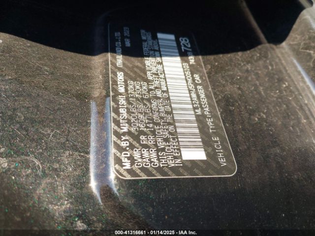 2023 MITSUBISHI MIRAGE ML32AWHJ5PH005103 Photo 8