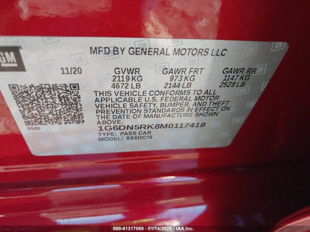 2021 CADILLAC CT5 1G6DN5RK8M0117418 Photo 8