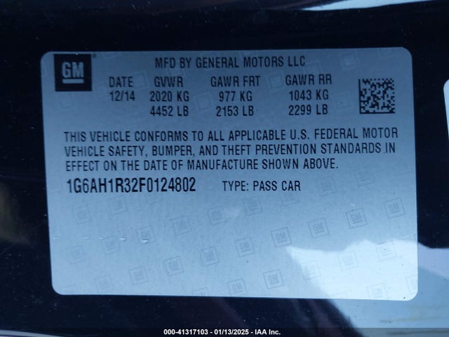 2015 CADILLAC ATS 1G6AH1R32F0124802 Photo 8