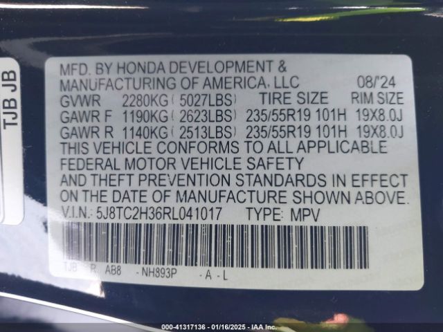 2024 ACURA RDX 5J8TC2H36RL041017 Photo 8