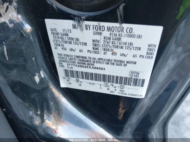 1FT7X2B62EEA88583 Ford F-250 Lariat