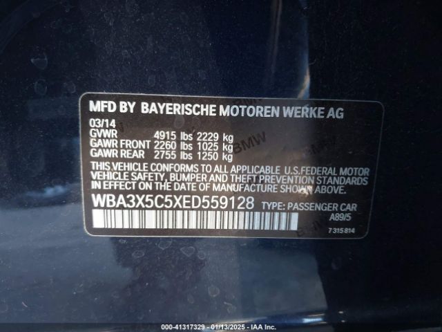 WBA3X5C5XED559128 BMW 328i Gran Turismo Xdrive