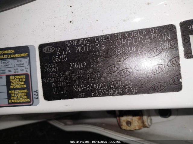 KIA FORTE LX 2016 KNAFX4A60G5479255 Image 9
