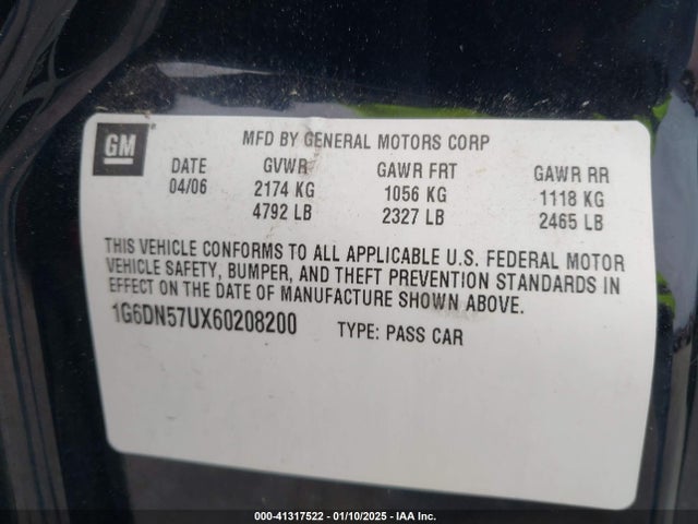 2006 CADILLAC CTS-V 1G6DN57UX60208200 Photo 8