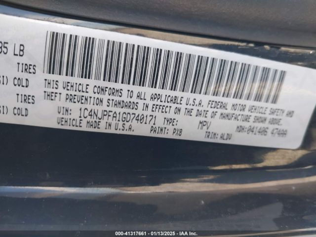 1C4NJPFA1GD740171 Jeep Patriot High Altitude Edition