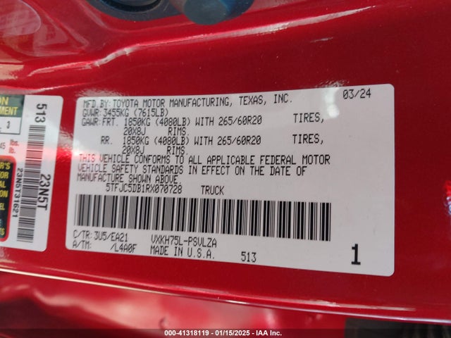 5TFJC5DB1RX070728 Toyota v35a-fts
