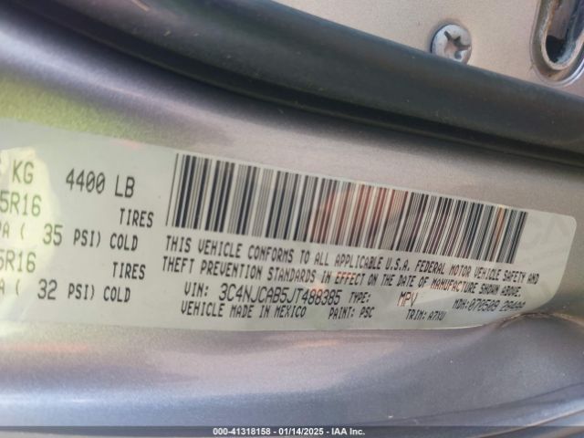 3C4NJCAB5JT488385 Jeep Compass Sport Fwd