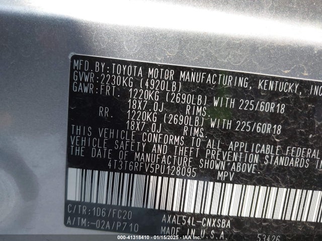 Toyota RAV4 2023 4T3T6RFV5PU128095 Image 9
