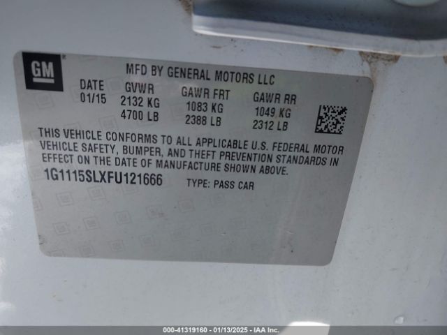 1G1115SLXFU121666 Chevrolet IMPALA 1LT
