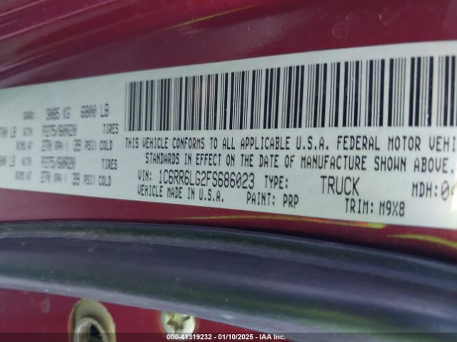1C6RR6LG2FS686023 RAM 1500 Big Horn