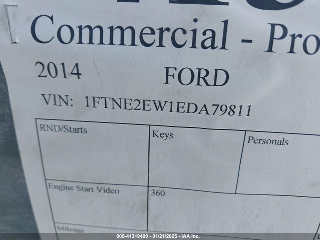 Ford E-250 Commercial 2014 1FTNE2EW1EDA79811 Image 9
