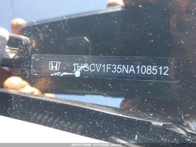 1HGCV1F35NA108512 Honda Accord Sport