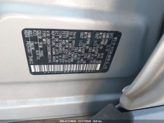 JN8AT3BB9MW220143 Nissan Rogue Sv Intelligent Awd