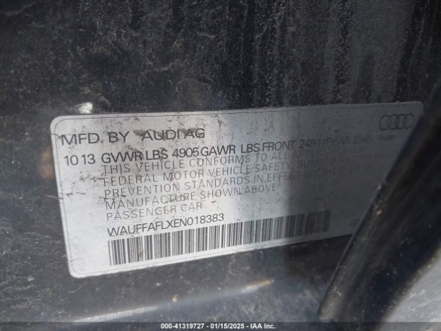 WAUFFAFLXEN018383 Audi A4 2.0t Premium