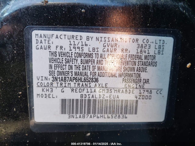 Nissan SENTRA SV 2017 3N1AB7AP6HL652836 Image 9