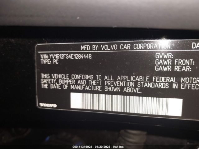 YV1612FS4E1284448 Volvo S60 T5