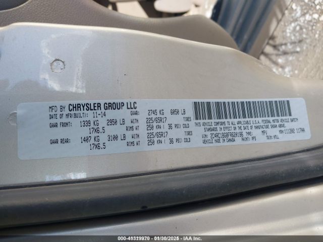 2015 CHRYSLER TOWN & COUNTRY 2C4RC1BG8FR620186 Photo 8