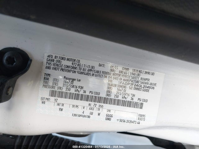 Ford FOCUS SE 2016 1FADP3F24GL204936 Image 9