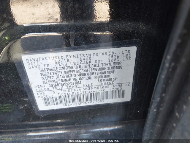 Nissan SENTRA SR 2019 3N1AB7AP2KY277084 Image 9