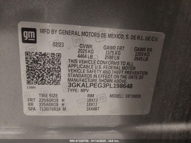 3GKALPEG3PL198648 GMC Terrain Fwd Slt