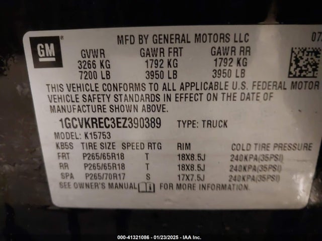Chevrolet Silverado 1500 2lt 2014 1GCVKREC3EZ390389 Image 9