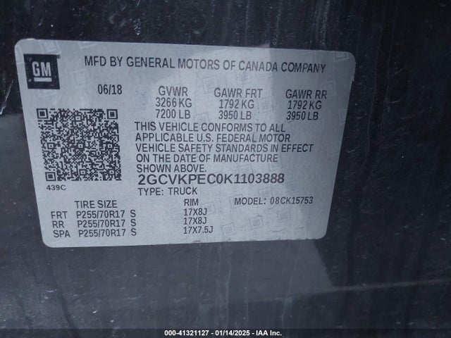 Chevrolet Silverado 1500 Ld Lt 2019 2GCVKPEC0K1103888 Image 9
