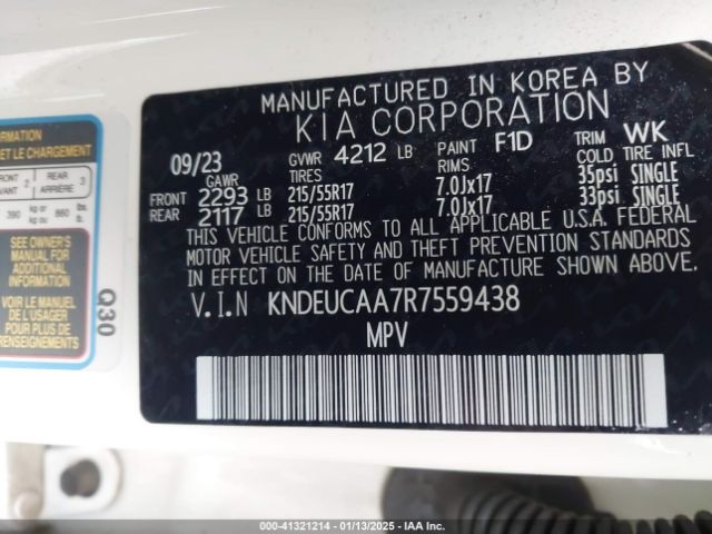 KNDEUCAA7R7559438 KIA SELTOS S